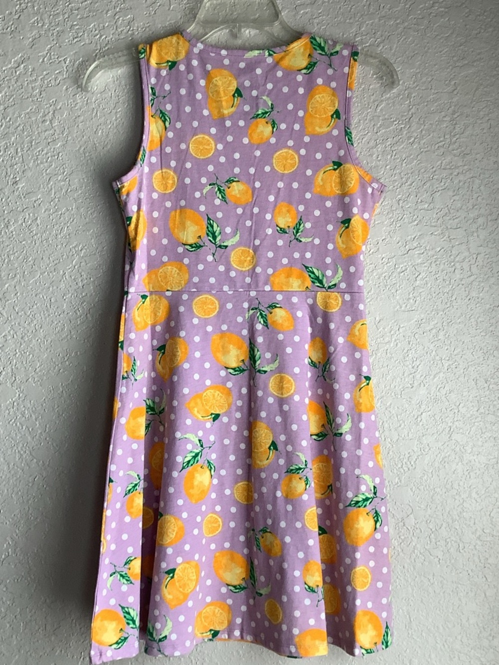 wonder nation Purple Sleeveless Dress with Yellow Orange Fruit Print - Picture 4 of 4